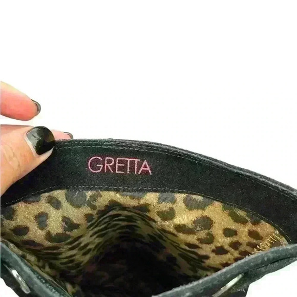 Gretta Giada 9.5 boots Black leather upper gorgeous - Picture 2 of 9